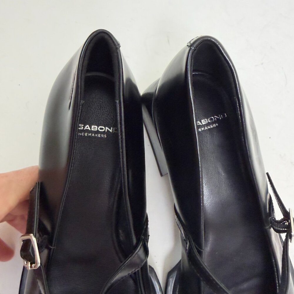 NWT Vagabond Vivian Leather Mary Jane Heels in Black Size EU 39 - Picture 13 of 16